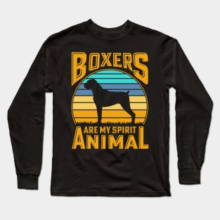 Boxers are my spirit animal Long Sleeve T-Shirt